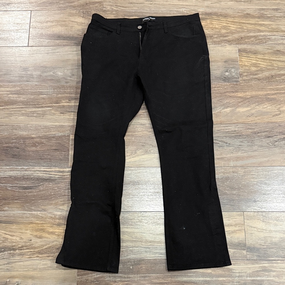 Hyper Denim Black Flare Jeans